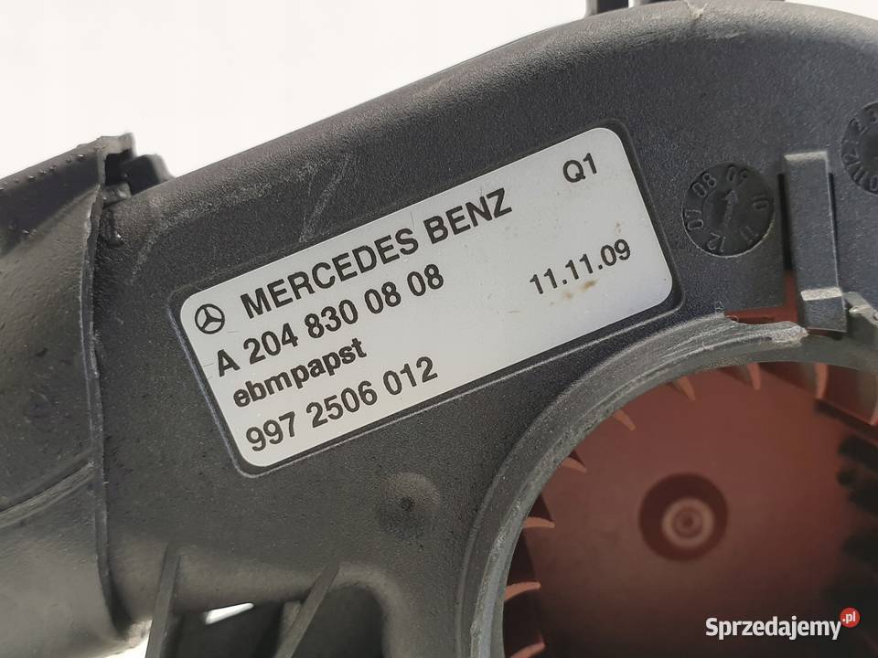 Mercedes C207 A207 W207 WENTYLATOR STERWNIKA osobowe