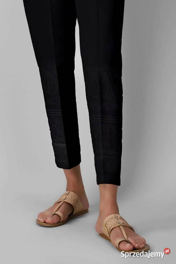 Indyjskie spodnie cygaretki czarne S 36 M 38 zachodniopomorskie Szczecin