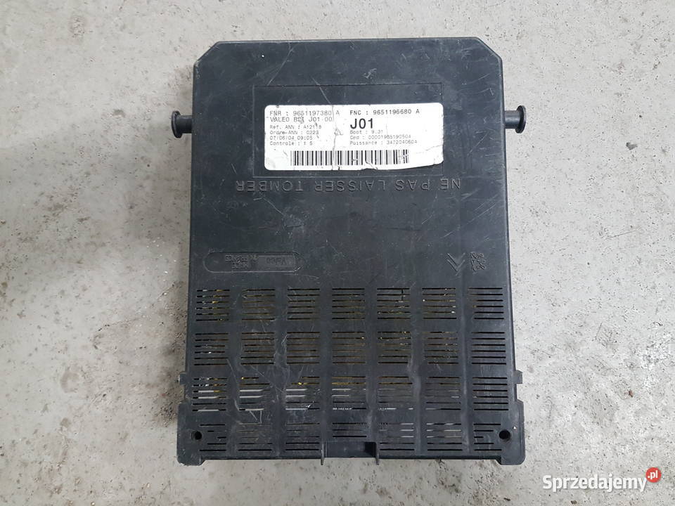 PEUGEO CITROEN C5 NODUL BSI J01 9651196680A wielkopolskie Turek