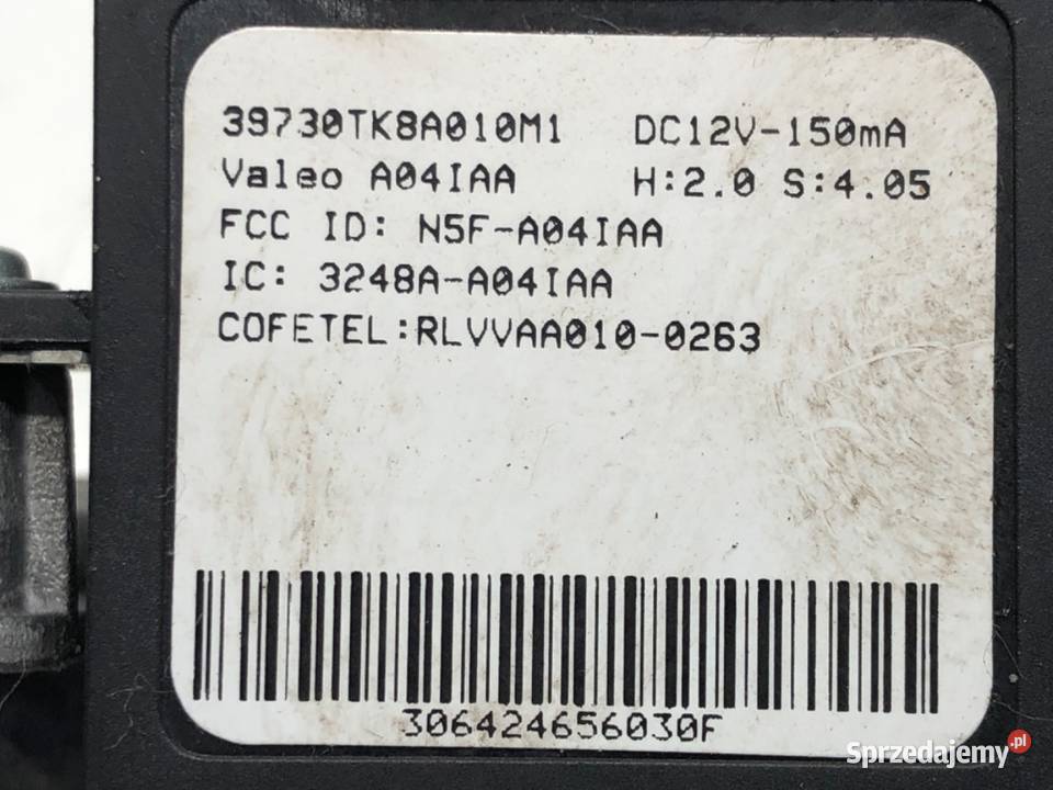 STACYJKA HONDA ODYSSEY 39730TK8A010M1 35 252