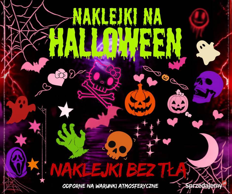 NAKLEJKI NA HALLOWEEN BEZ TŁA Olsztyn