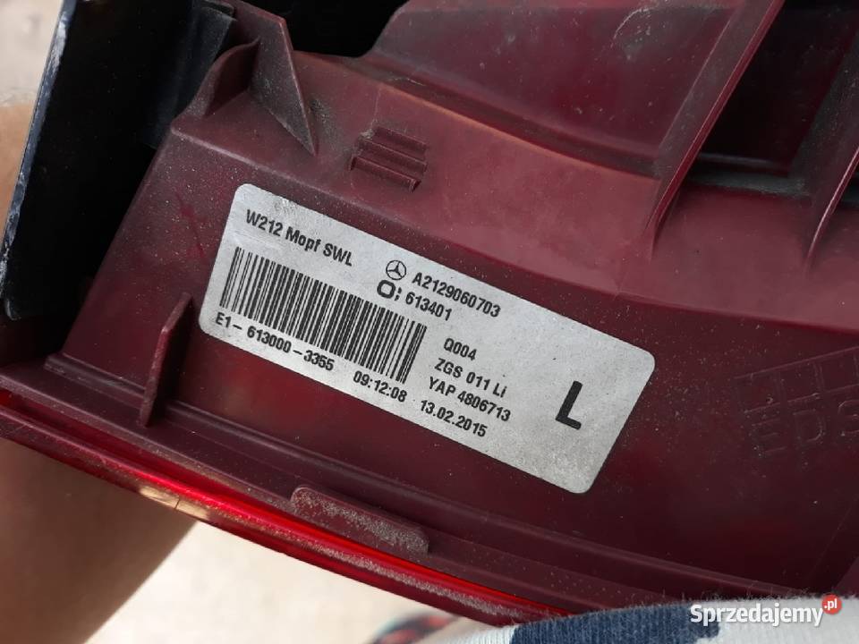 MERCEDES W212 LIFT LAMPA LEWA TYŁ TYLNA