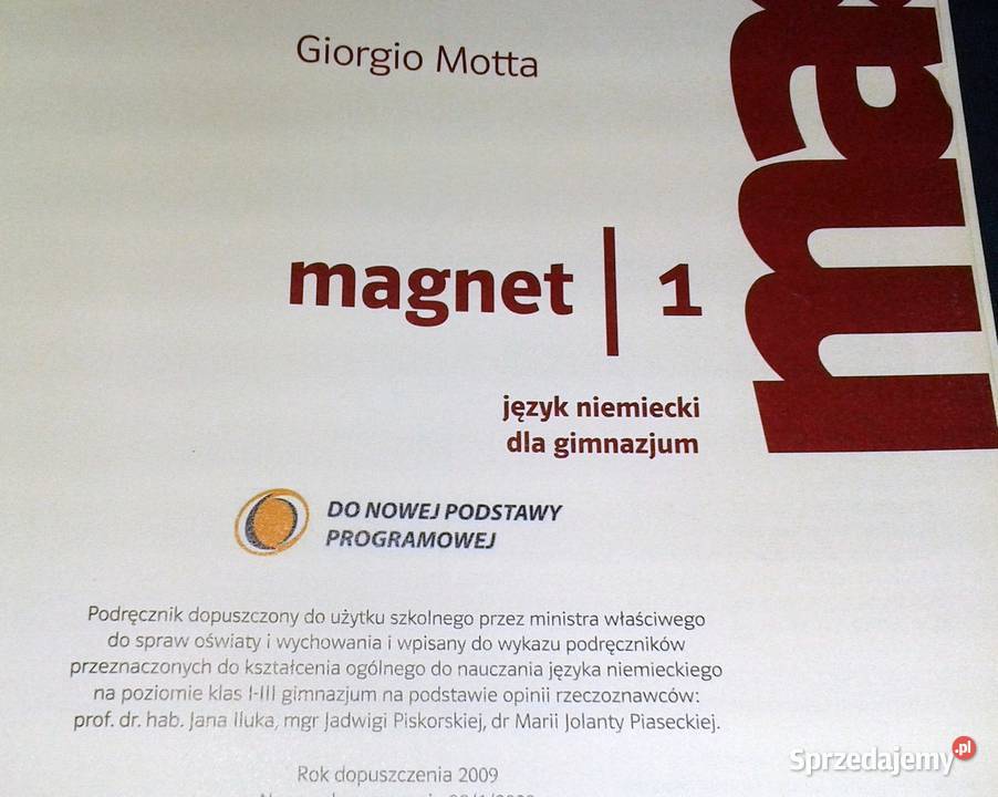 Magnet 1 Język niemiecki Podręcznik Giorgio Chełm