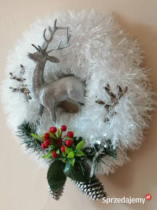 Wianek świąteczny na drzwi Ozdoby Katowice