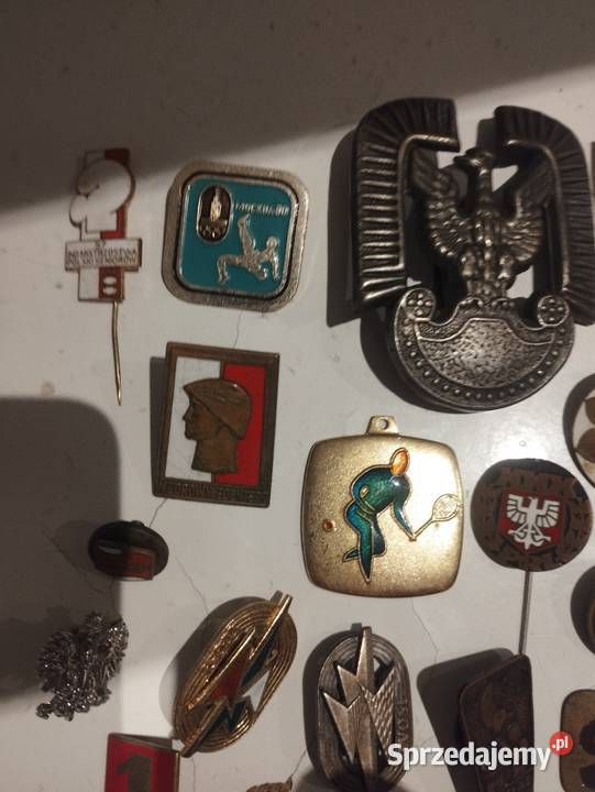 Zestaw orzeł PRL odznaczenia Gdańsk