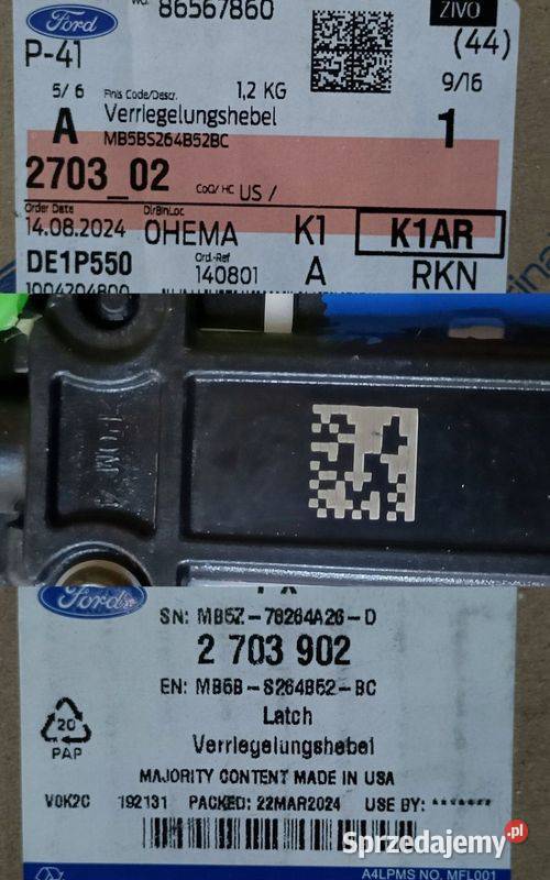 FORD EXPLORER 20 STELAŻ KLAMKI ZAMEK DRZWI Pleszew sprzedam