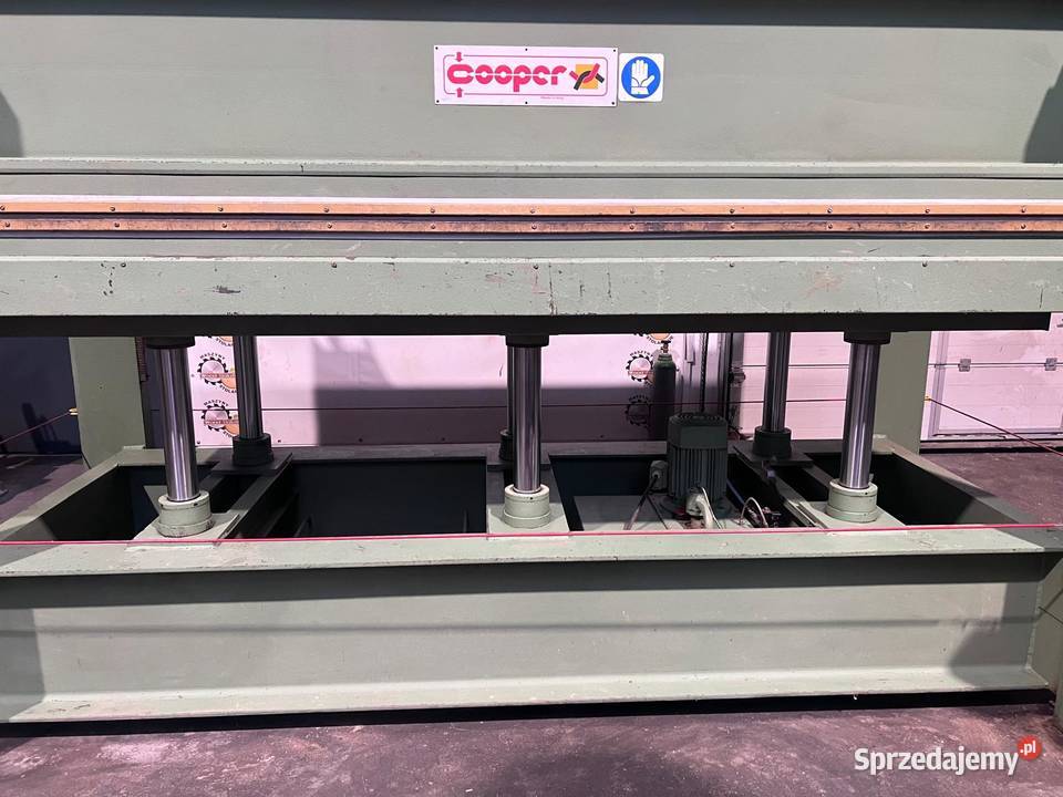 Prasa półkowa do fornirowania Cooper 30001300 Produkcja małopolskie Juszczyn