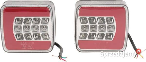 Lampa tylna zespolona LED prostokątna 1224V Kamionna