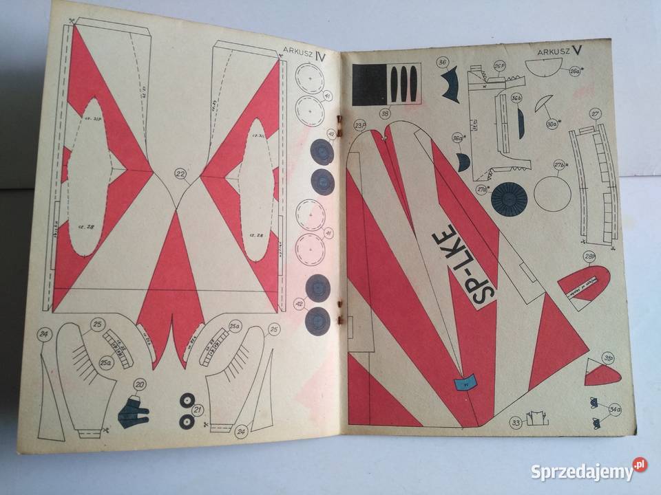 Mały Modelarz 111978 Samolot transportowy Li2 śląskie Dąbrowa Górnicza