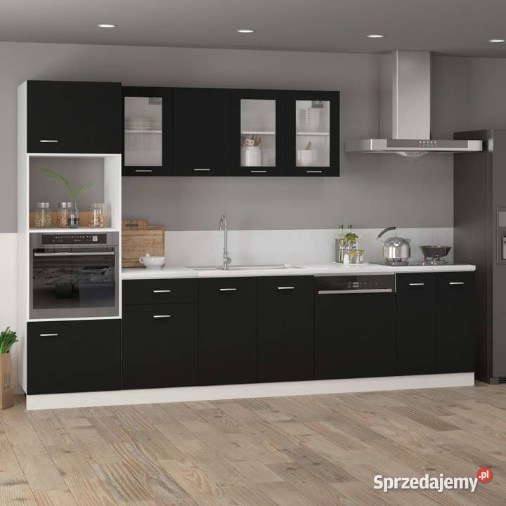 Szafka wisząca z szybą czarna 80x31x60 WM802530 sprzedam