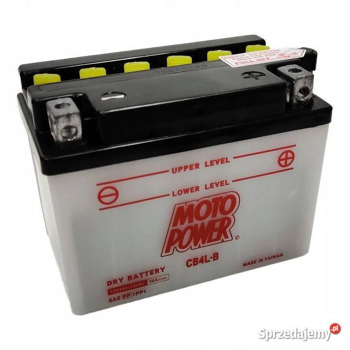 Akumulator motocyklowy MotoPower CB4LB YB4LB 12V