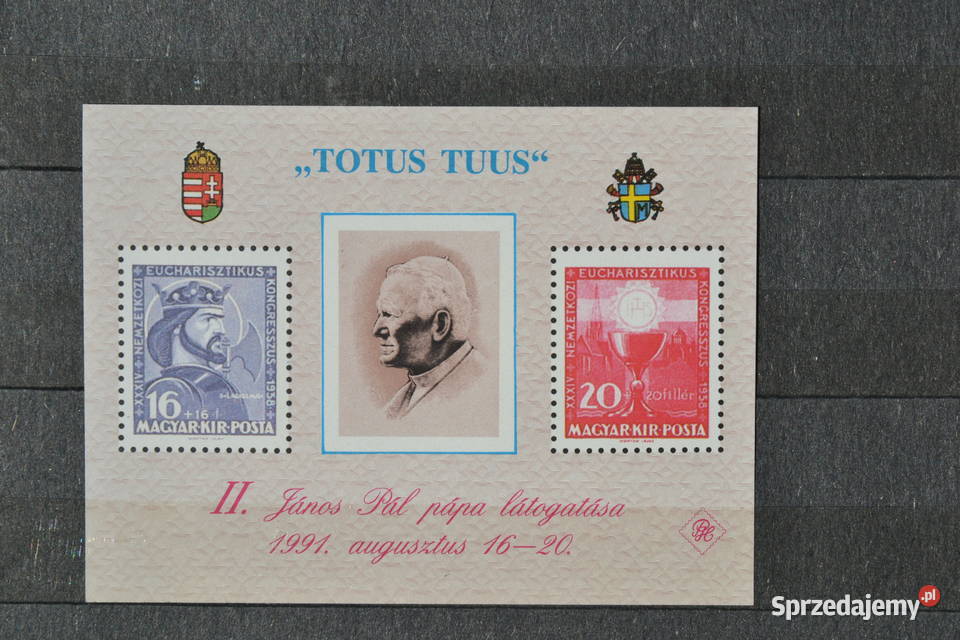 Znaczki Papież Jan Paweł II Węgry Sobótka