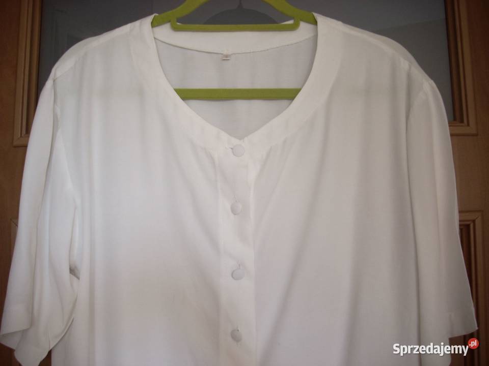 Biała Gładka koszula Bluzka 44 46 Nowy Sącz