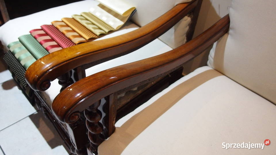 Neobarokowa sofa i dwa fotele Wągrowiec