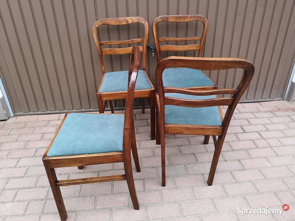 Krzesła ARTDECO Stare Antyk Komplet 4 Sztuki sprzedam