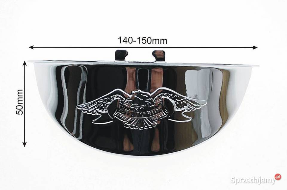 Daszek z orłem do lampy motocyklowej 5 34 cala wielkopolskie Konin