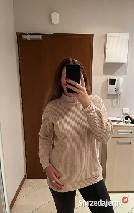 Beżowy sweter M Swetry i golfy Warszawa
