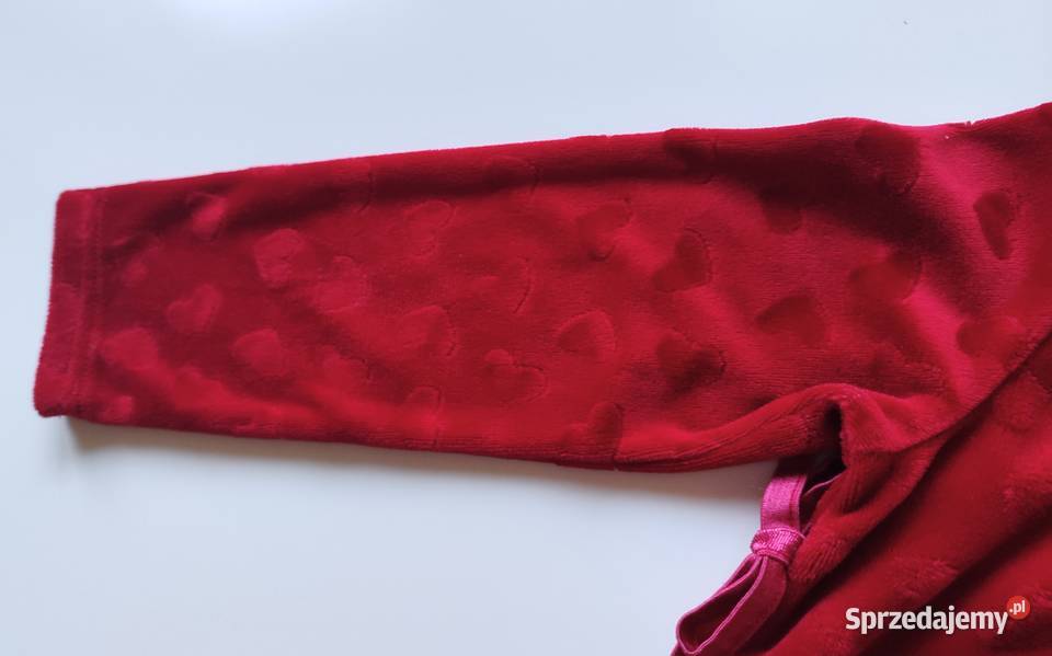 Japońska sukienka welurowa w serduszka HM 104 Katowice sprzedam