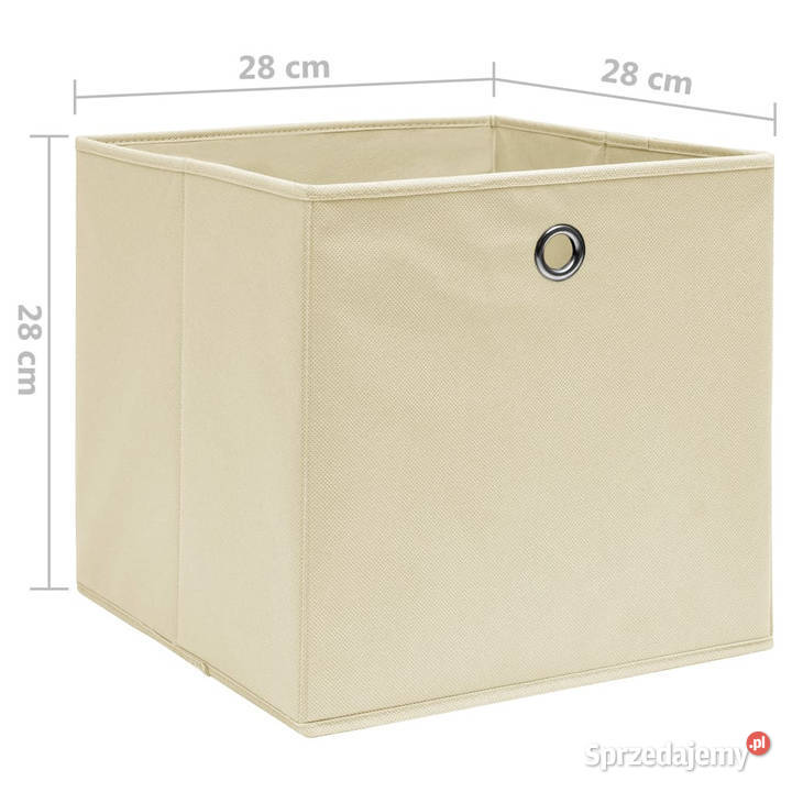 Pudełka z włókniny 4 28x28x28 kremowe WM325215 Warszawa