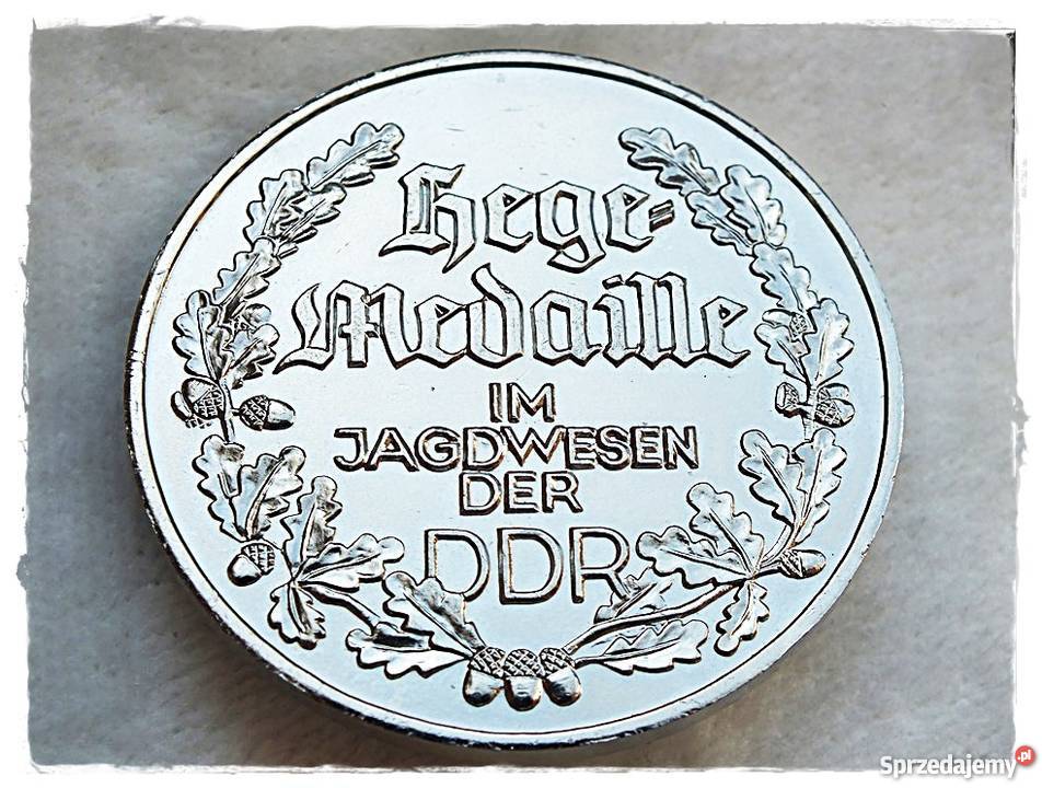 Srebrny medal Koło Łowieckie Niemcy DDR Żary