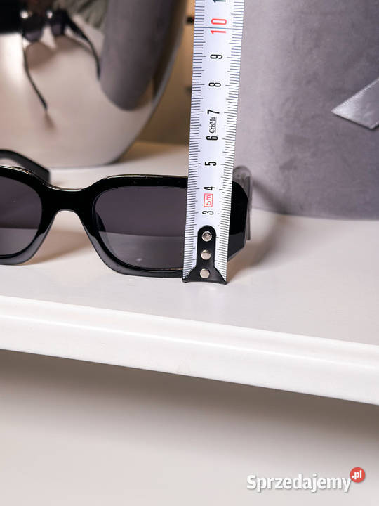 Okulary Prada PR17WS czarne nowe modne hit 2025 mazowieckie Warszawa sprzedam