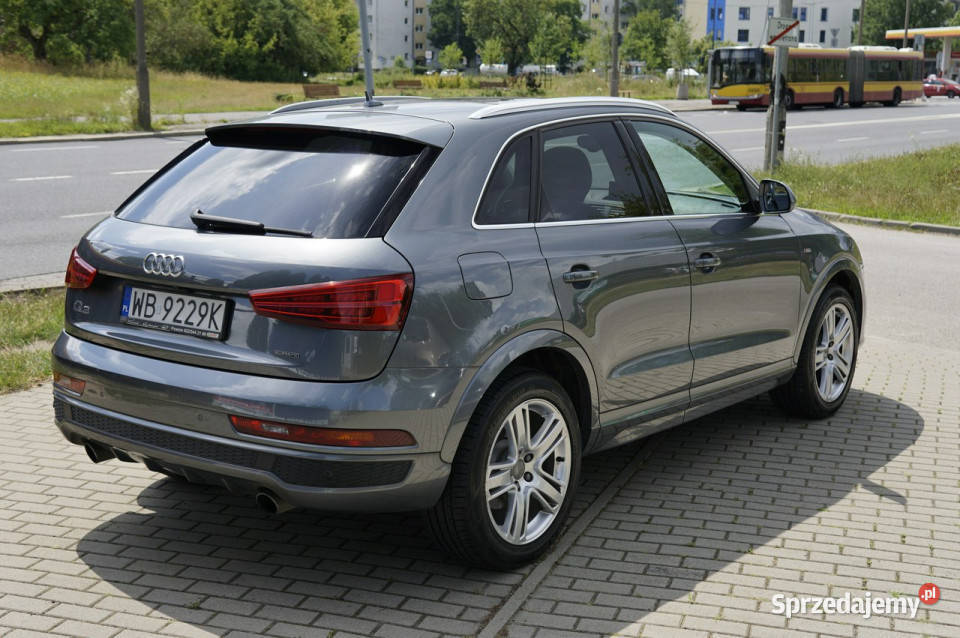 Audi Q3 salon Polska SLine polift bogata wersja ASR (kontrola trakcji) Warszawa