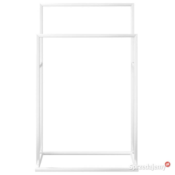 Wolnostojący wieszak na ręczniki biały 48x24x785 Warszawa
