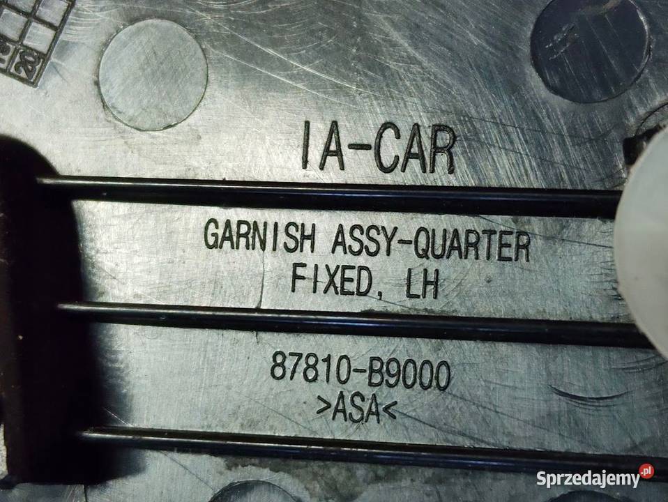 Zaślepka Trójkąt na Błotnik Lewy Tył Hyundai i10 Pleszew sprzedam