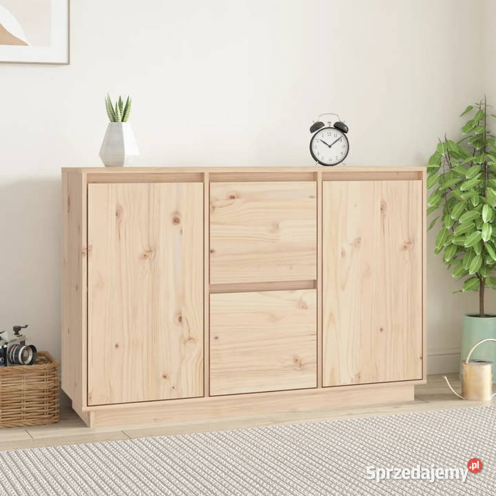 Szafka 111x34x75 lite drewno sosnowe WM814309 Pozostałe