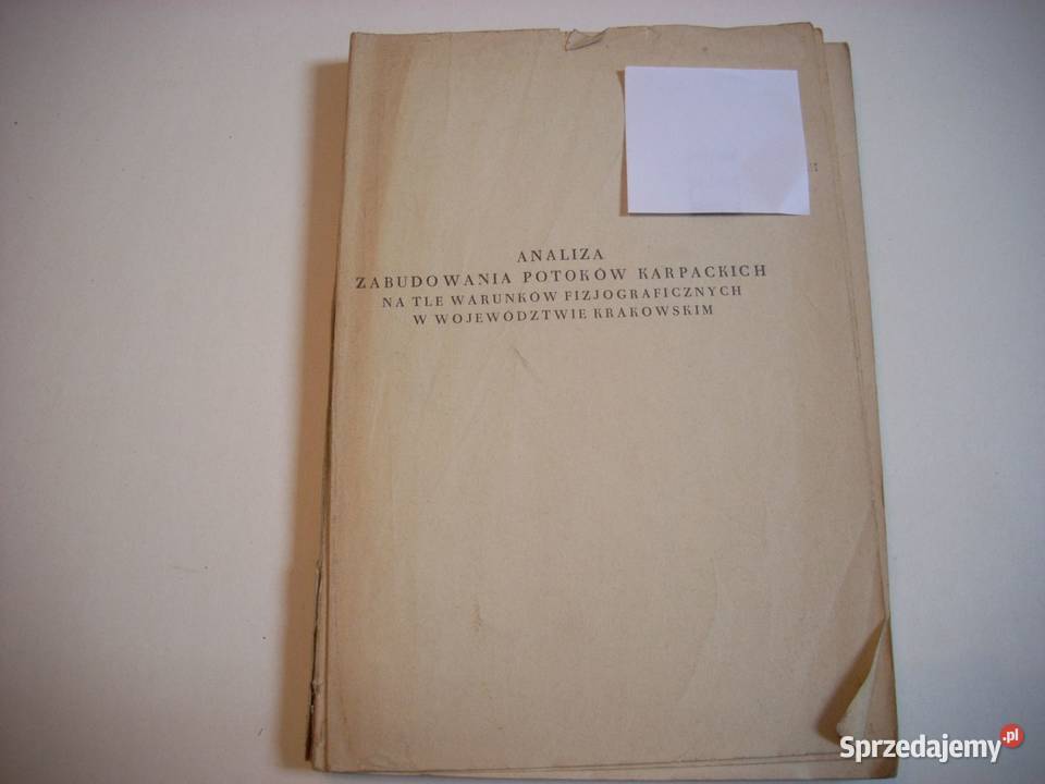 Analiza Zabudowania Potoków Prochal Lesko