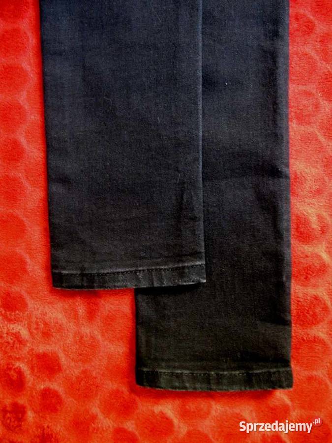 Spodnie damskie jeans czarne 34 36 biodra 8696 Siedlce