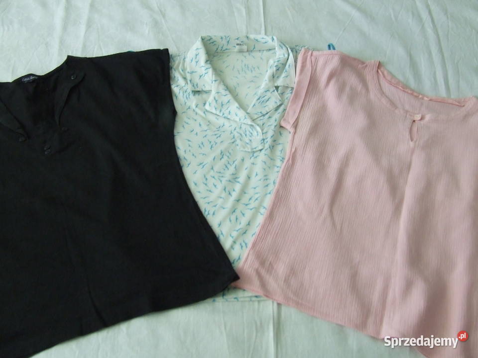 Bluzeczka czarna Collete Desingn biała CA różowa Oborniki Śląskie sprzedam