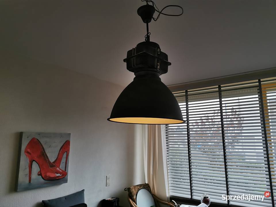 Lampa wisząca industrialna Szara LOFT RETRO Nowa Oświetlenie łódzkie Łódź
