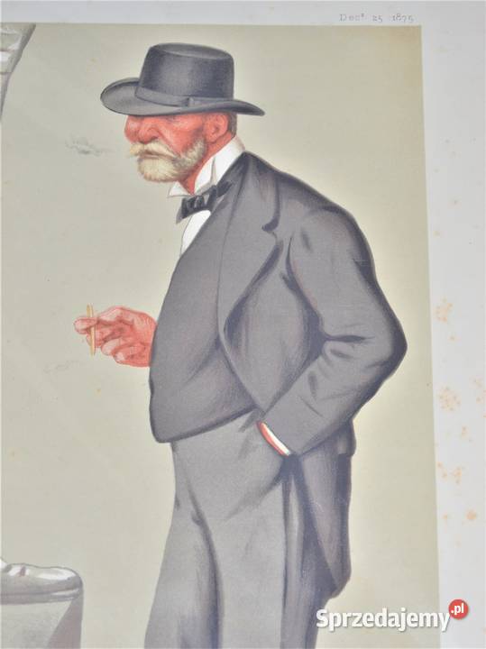 litografia Vincent Brooks karykatura Vanity Fair Warszawa