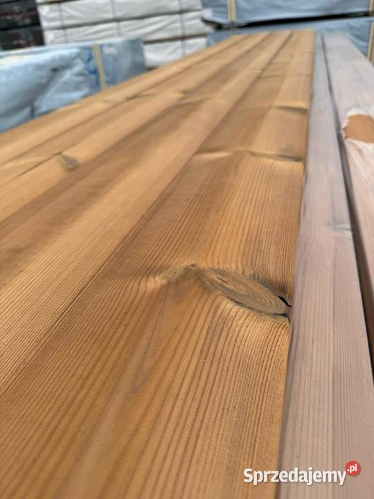 Deska tarasowa thermo termo sosna termo gładka Drzwi balkonowe i tarasowe dolnośląskie Prusice