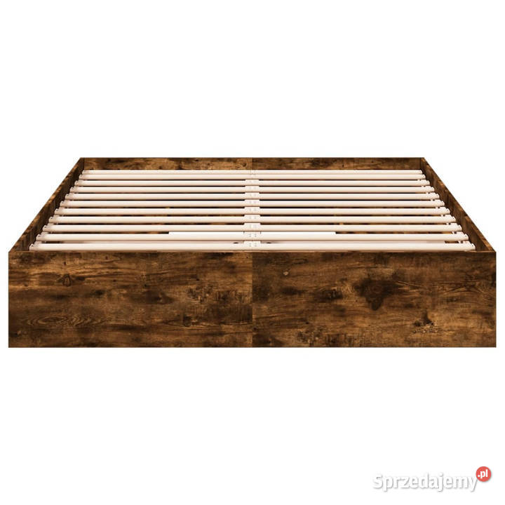 Rama łóżka z szufladami przydymiony dąb 150x200
