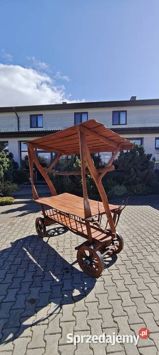 Wóz drewniany ogrodowy Lublin