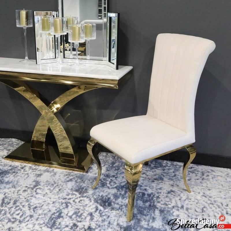 Krzesła glamour Stanley Stal Srebrna Złota RÓŻNE Warszawa