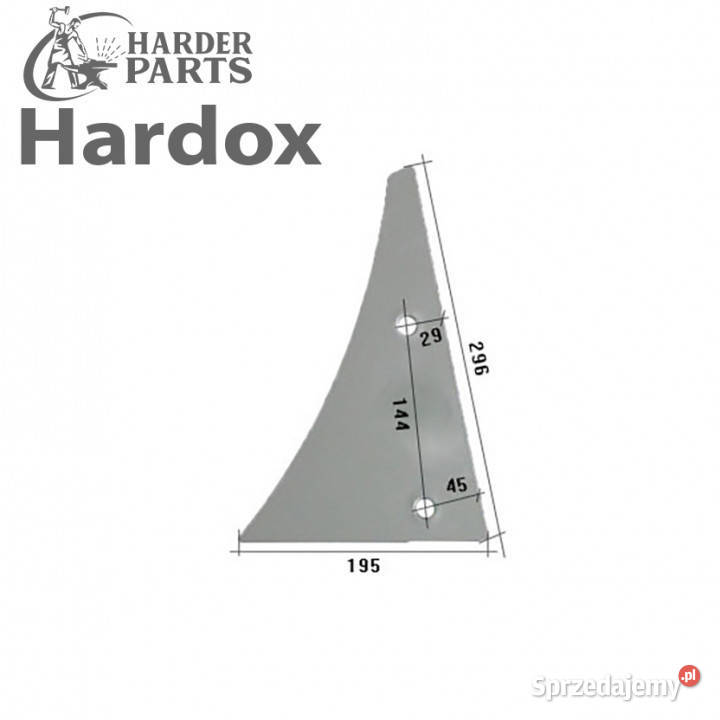 Pierś HARDOX 1790L części do pługa KUHN podlaskie Suwałki