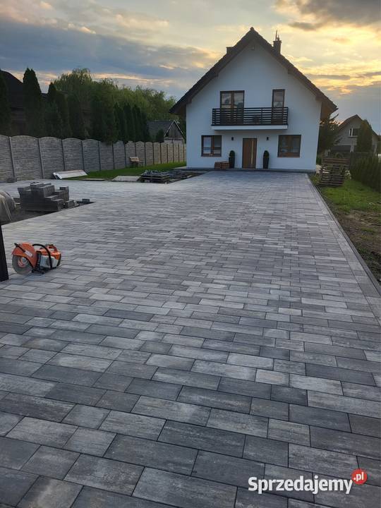 Układanie kostki brukowej usługi brukarskie