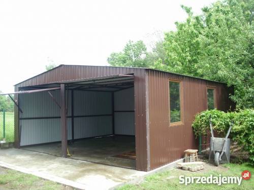 Garaż Blaszany 6x6 Garaże Blaszane Dwuspadowy Alwernia