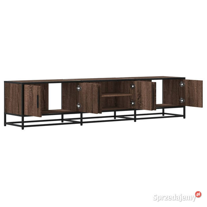 Szafka pod telewizor brązowy dąb 180x35x41