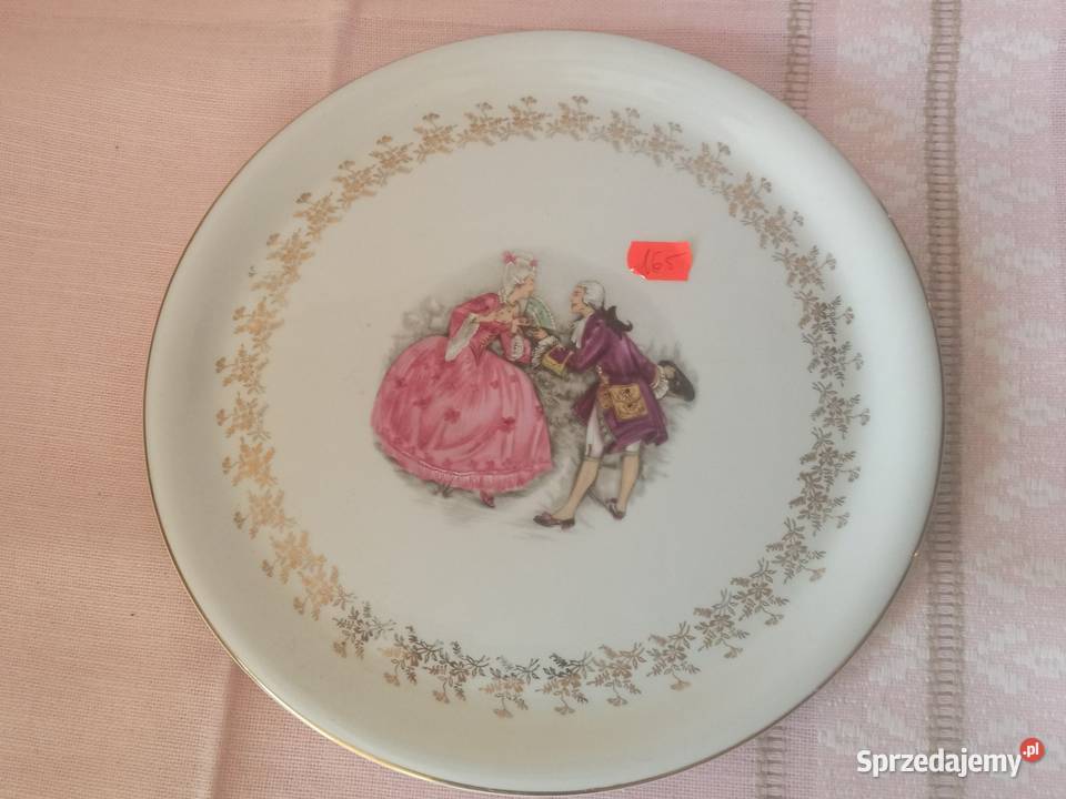 Patera ze scenką dworską Syg Porcelain de France Gdańsk sprzedam