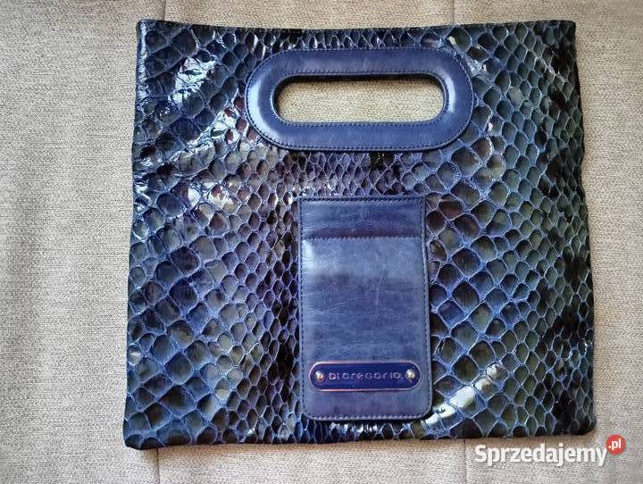 Torebka damska elegancka skórzana kopertówka 19cm dolnośląskie