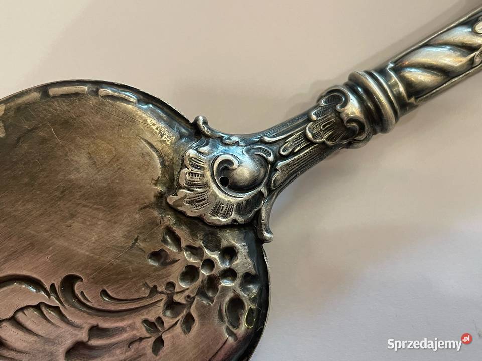 Łopatka do ciasta srebrzona secesja Kraków