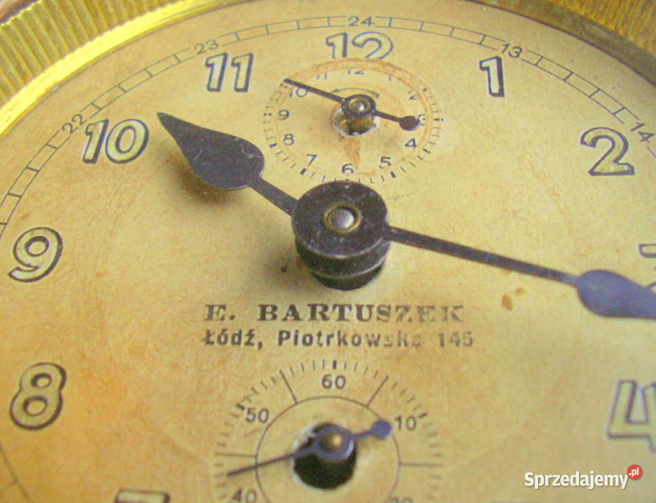 Antyk budzik ŁÓDŹ zegarek zegar IIRP Piłsudski mazowieckie Warszawa