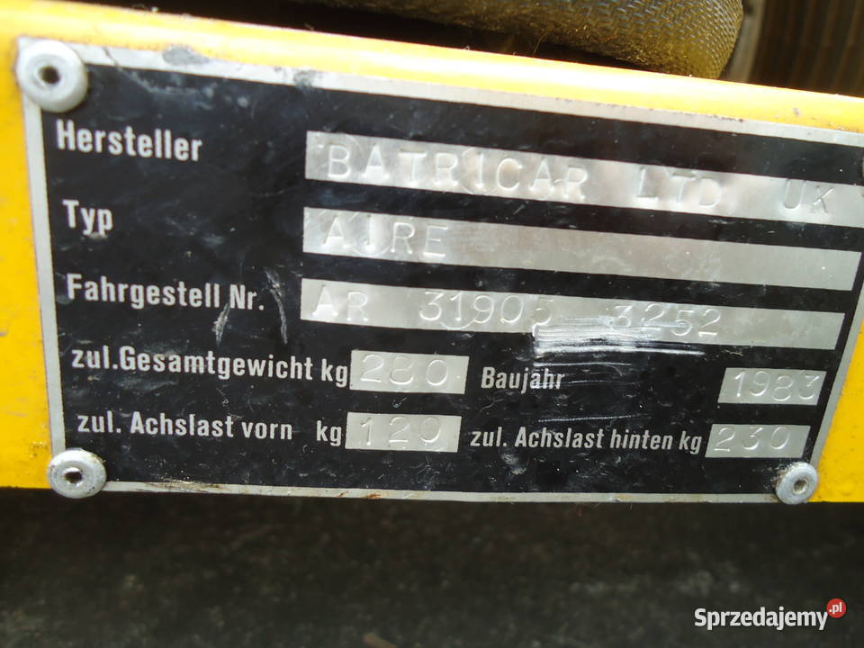 Kkolekcjonerski wózek akumulatorowy BATRICAR LTD Nowy Sącz
