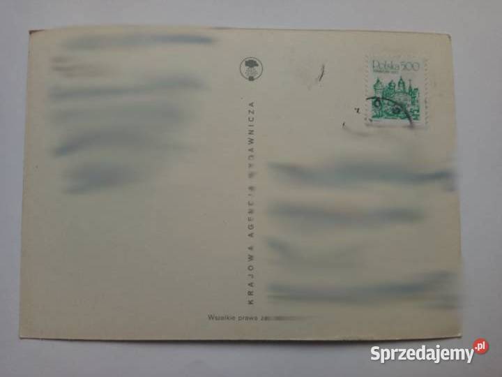 Pocztówka Łódź 1984r Znaczek