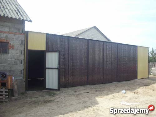 Garaż Blaszany Garaże Blaszane 8x20 Każdy Wymiar Garaże i miejsca postojowe Garaże i miejsca postojowe