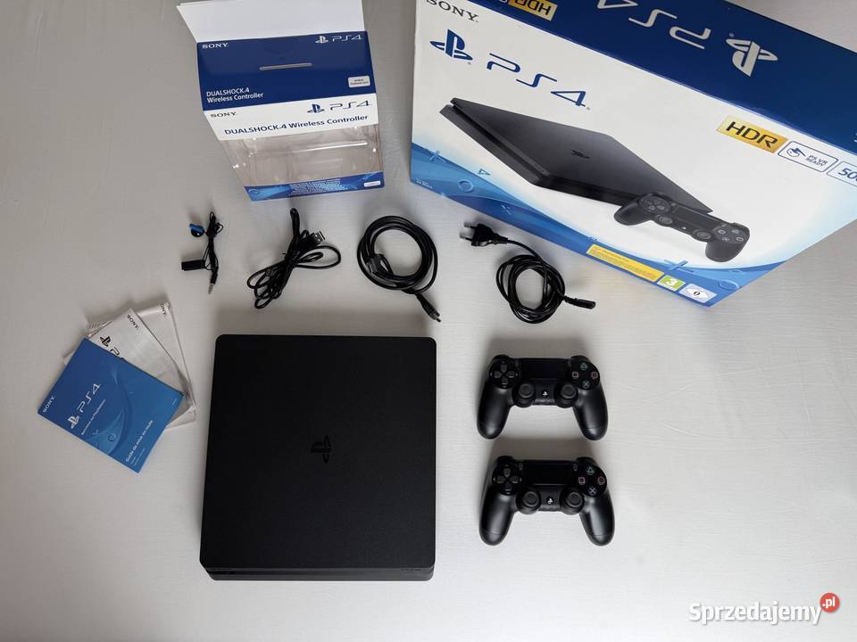 Konsola 4 Slim 500GB 2 oryginalne pady Kraków sprzedam